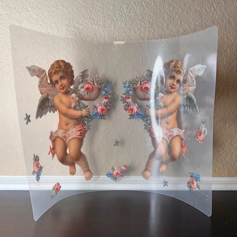 Vintage Angel Cherub Placemat, Victorian Romance, Crafting Project, Lantern Ligh